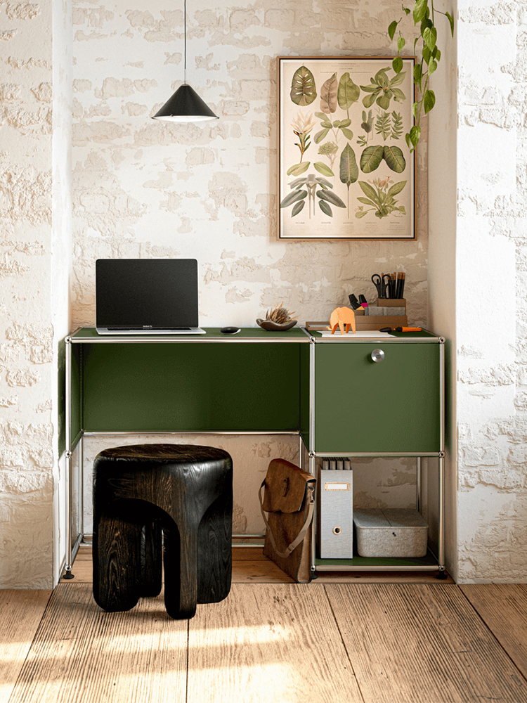 Office Furniture Plan - Modern Modular Metal Desk with Storage
