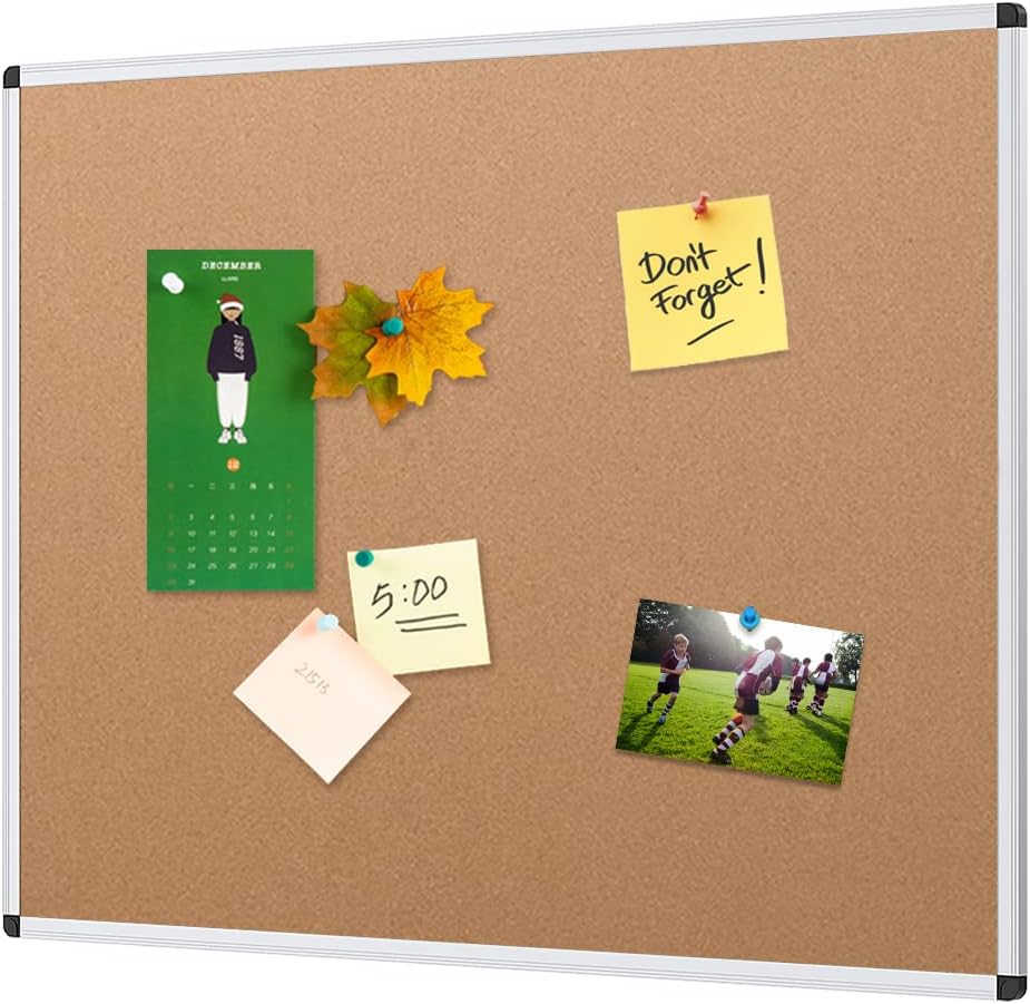 Bulletin Board Cork - 48x36 Inch Cork Bulletin Board with