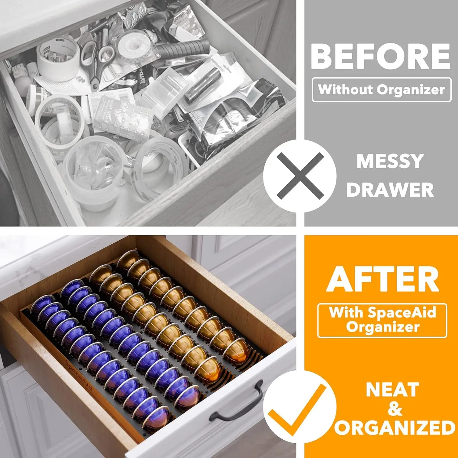 Coffee Pod Holder Drawer Organ – Drawer Organizer Tray recenzja i cena