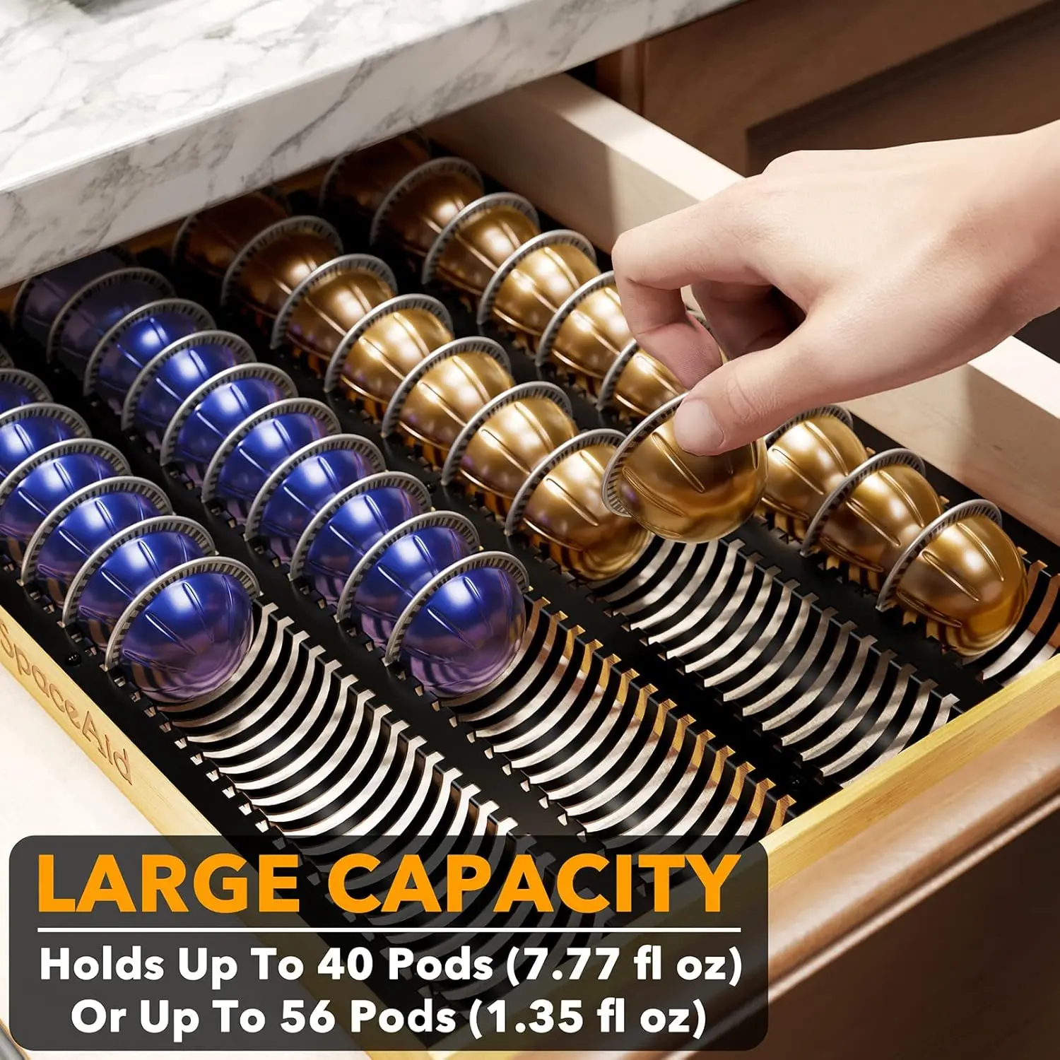 Coffee Pod Holder Drawer Organ – Drawer Organizer Tray recenzja i cena
