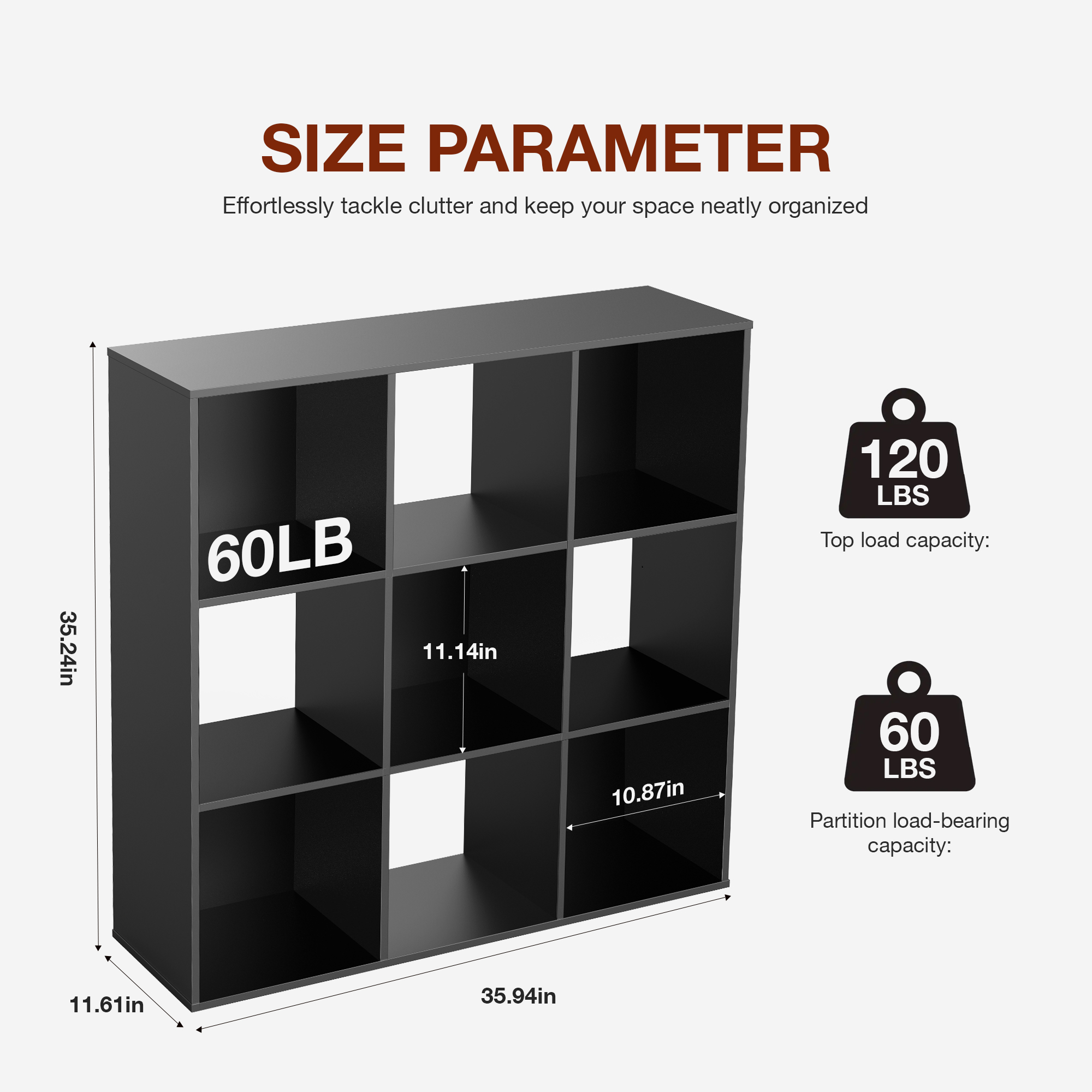 JHK 9 Cube Storage Organizer W – Office Furniture Plan recenzja i cena