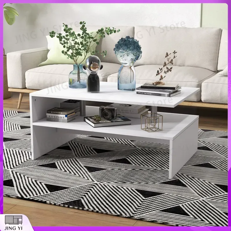 2 Tier Coffee Table Modern Liv – Office Furniture For Small Spaces recenzja i cena