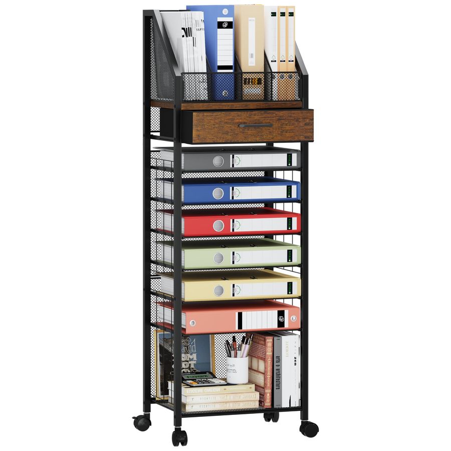 9Tier Rolling File Cart Paper  – Drawer Organizer Tray recenzja i cena