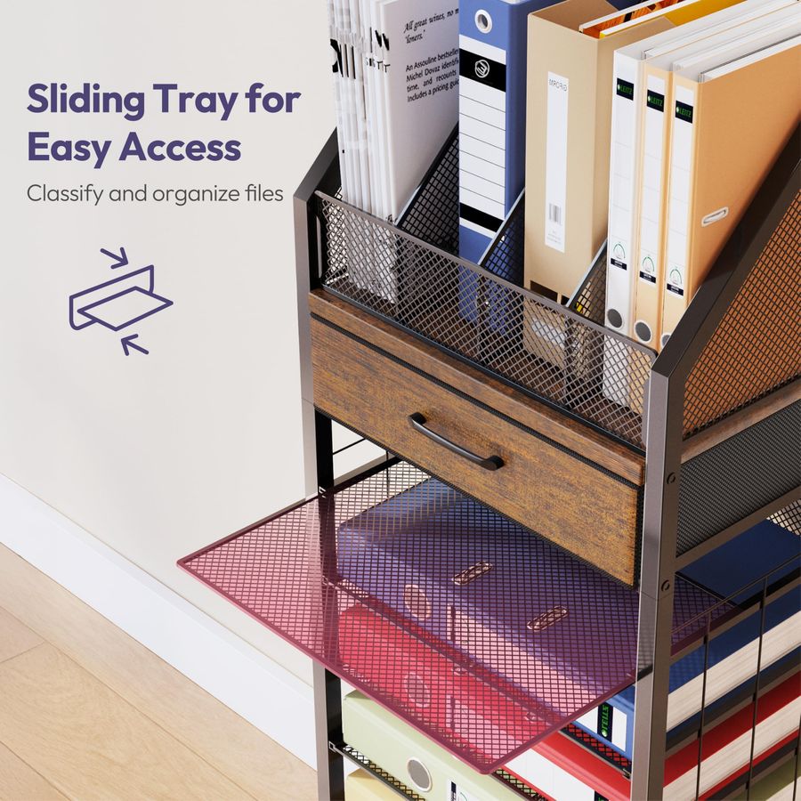 9Tier Rolling File Cart Paper  – Drawer Organizer Tray recenzja i cena