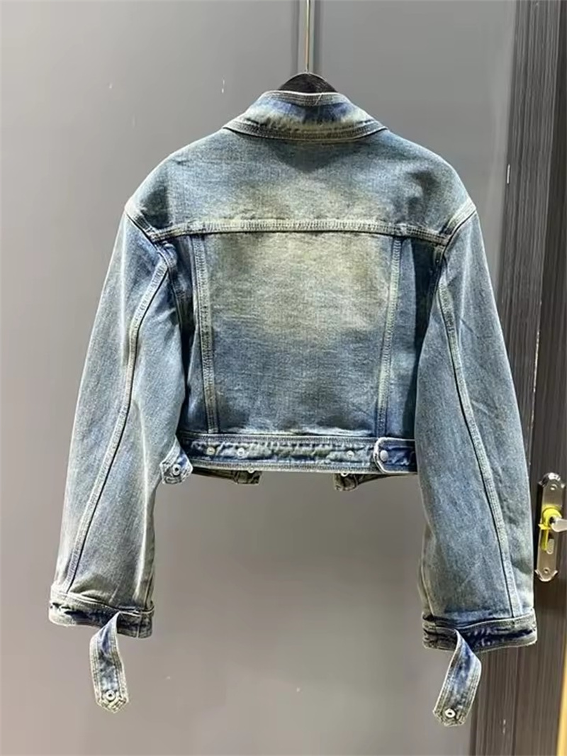 Vintage Short Denim Jacket Wom – Coat Rack Standing recenzja i cena