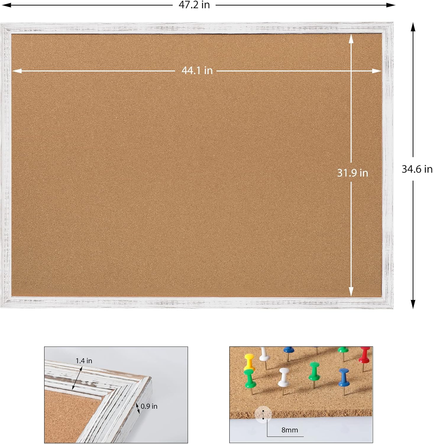 Cork Bulletin Board 36x48, Whi – Bulletin Board Cork recenzja i cena