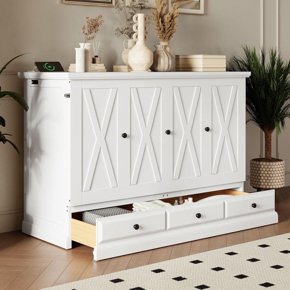 Solid Pine Queen-Size Murphy B – Office Furniture For Small Spaces recenzja i cena