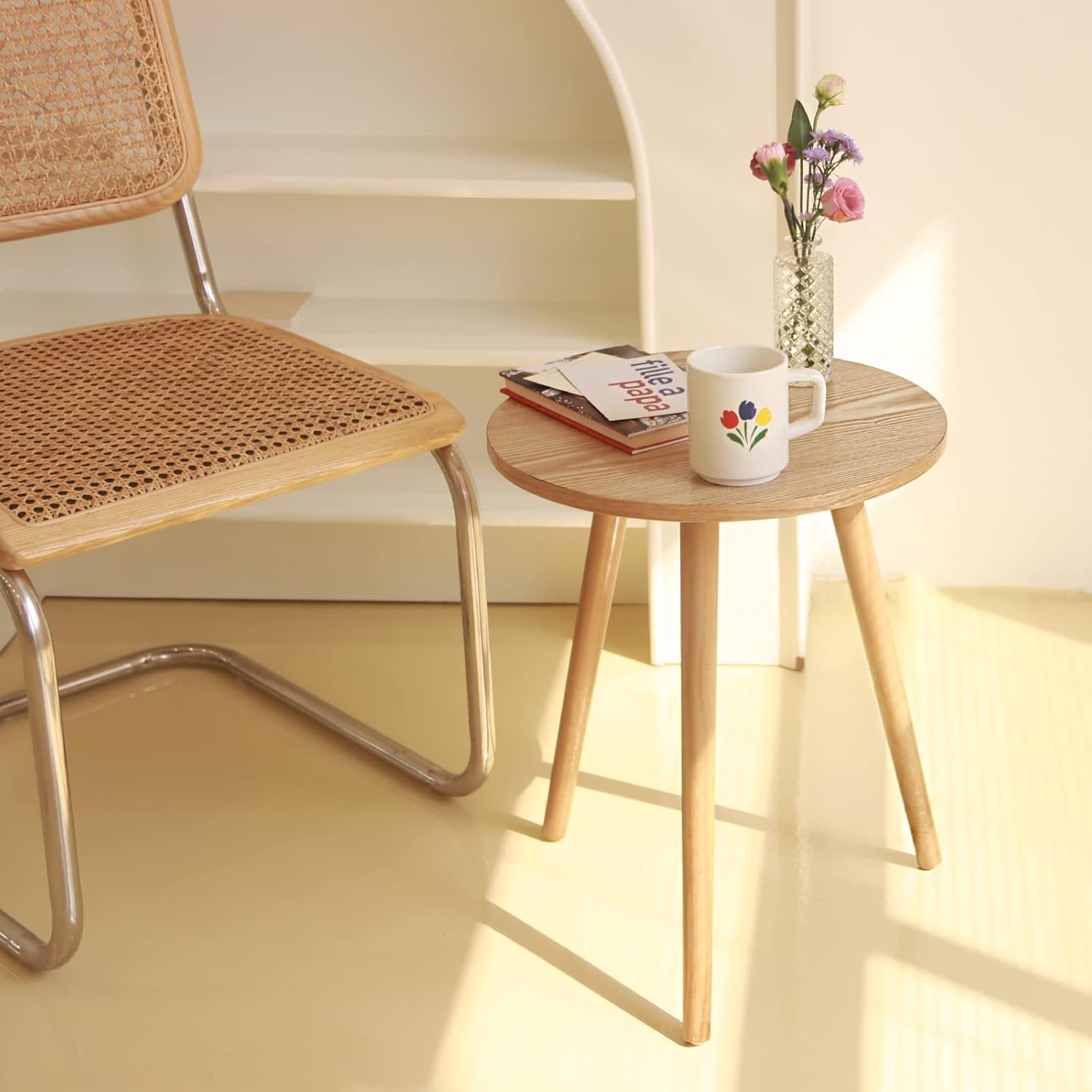 Side Table Round, Small Accent – Office Furniture For Small Spaces recenzja i cena