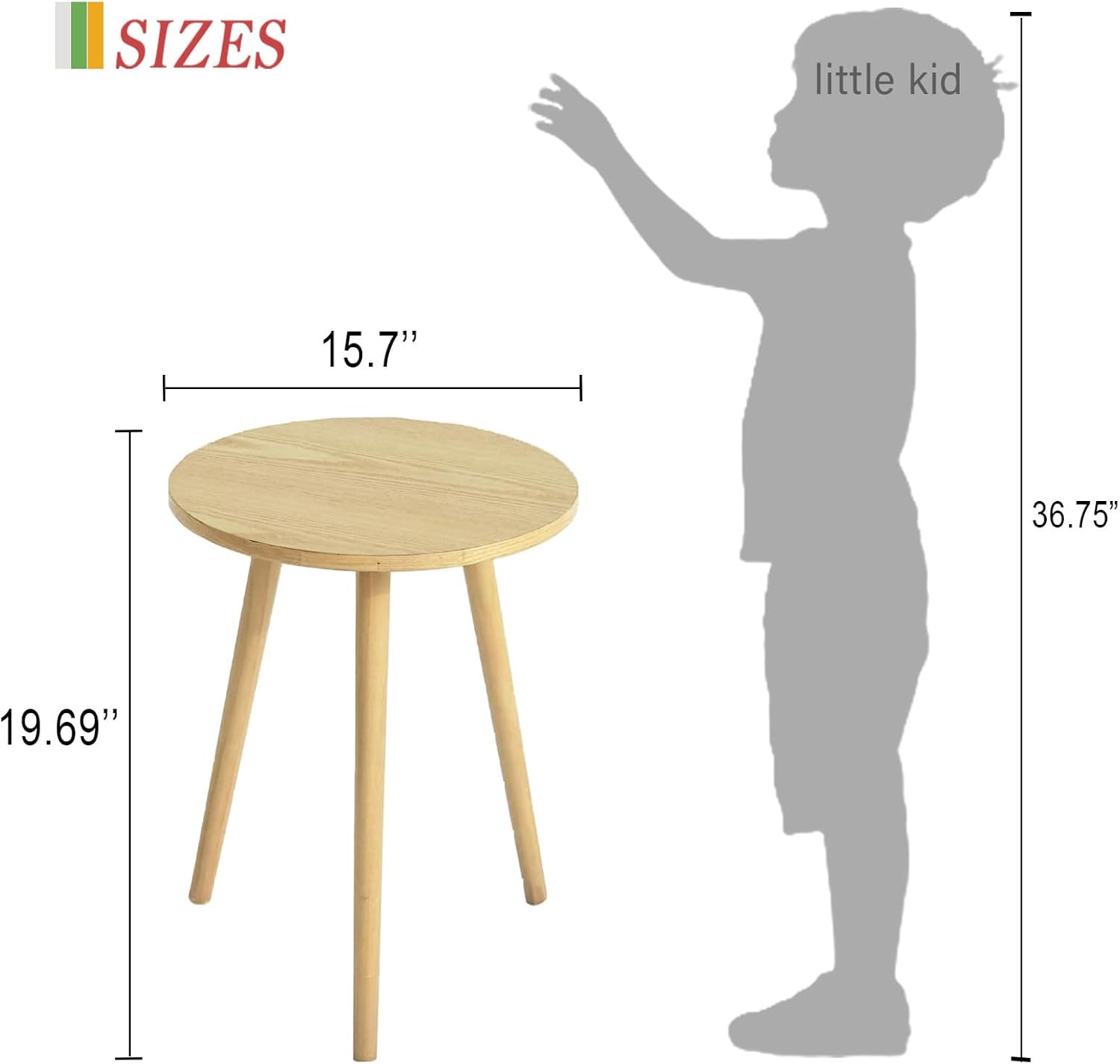 Side Table Round, Small Accent – Office Furniture For Small Spaces recenzja i cena