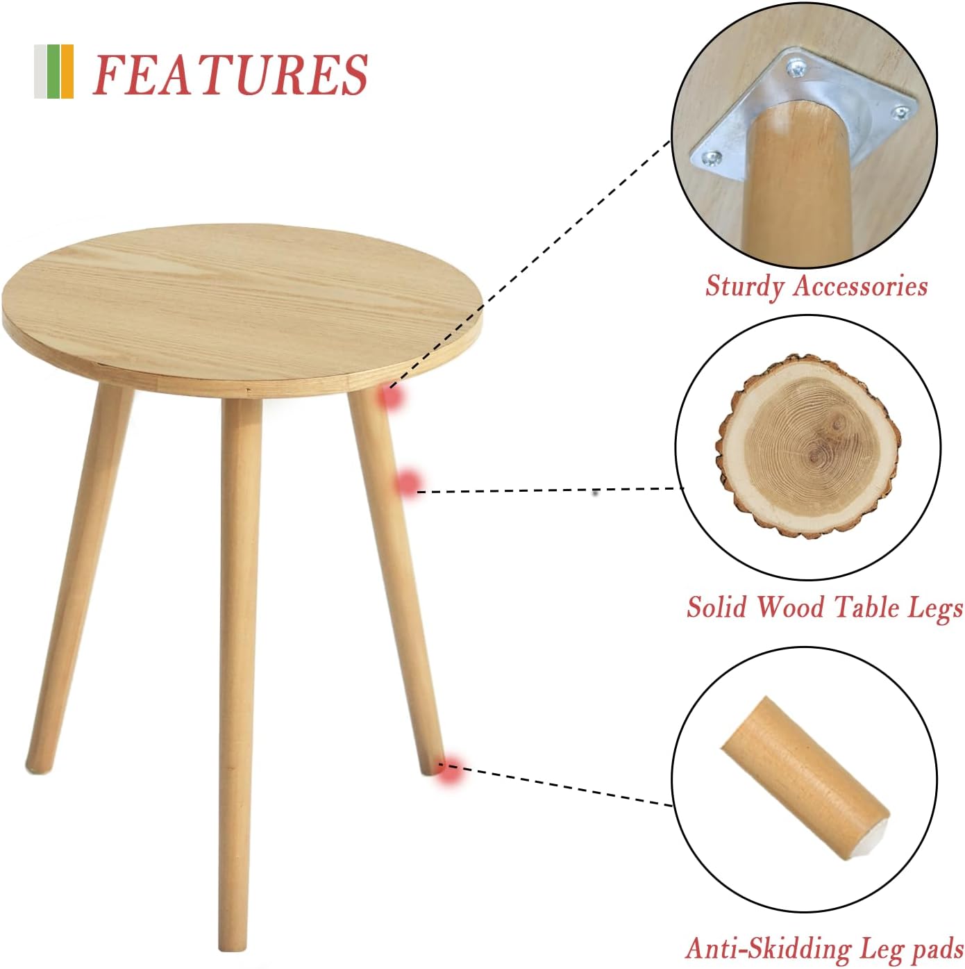 Side Table Round, Small Accent – Office Furniture For Small Spaces recenzja i cena