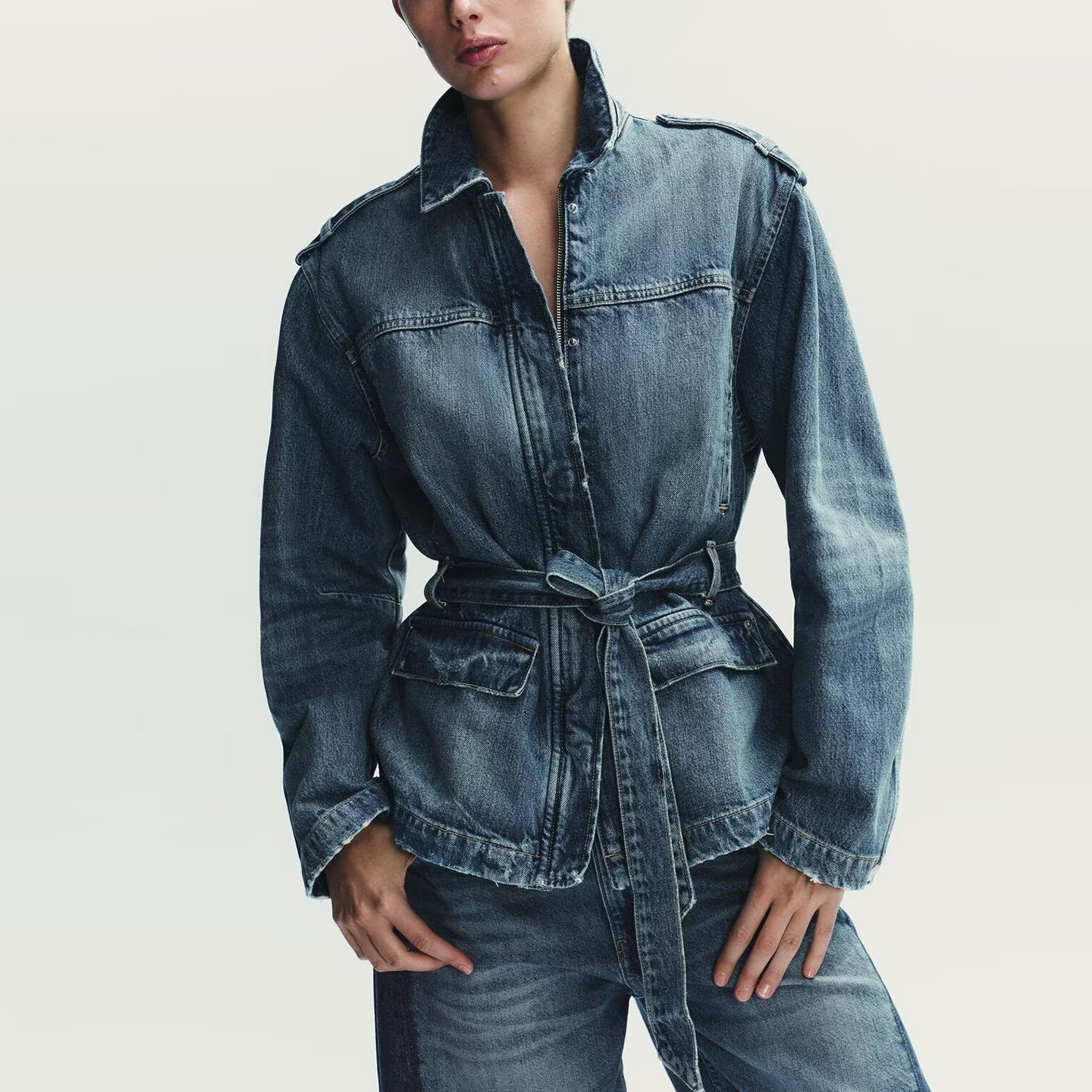 Ele Long Denim Jaet Women's Au – Coat Rack Standing recenzja i cena