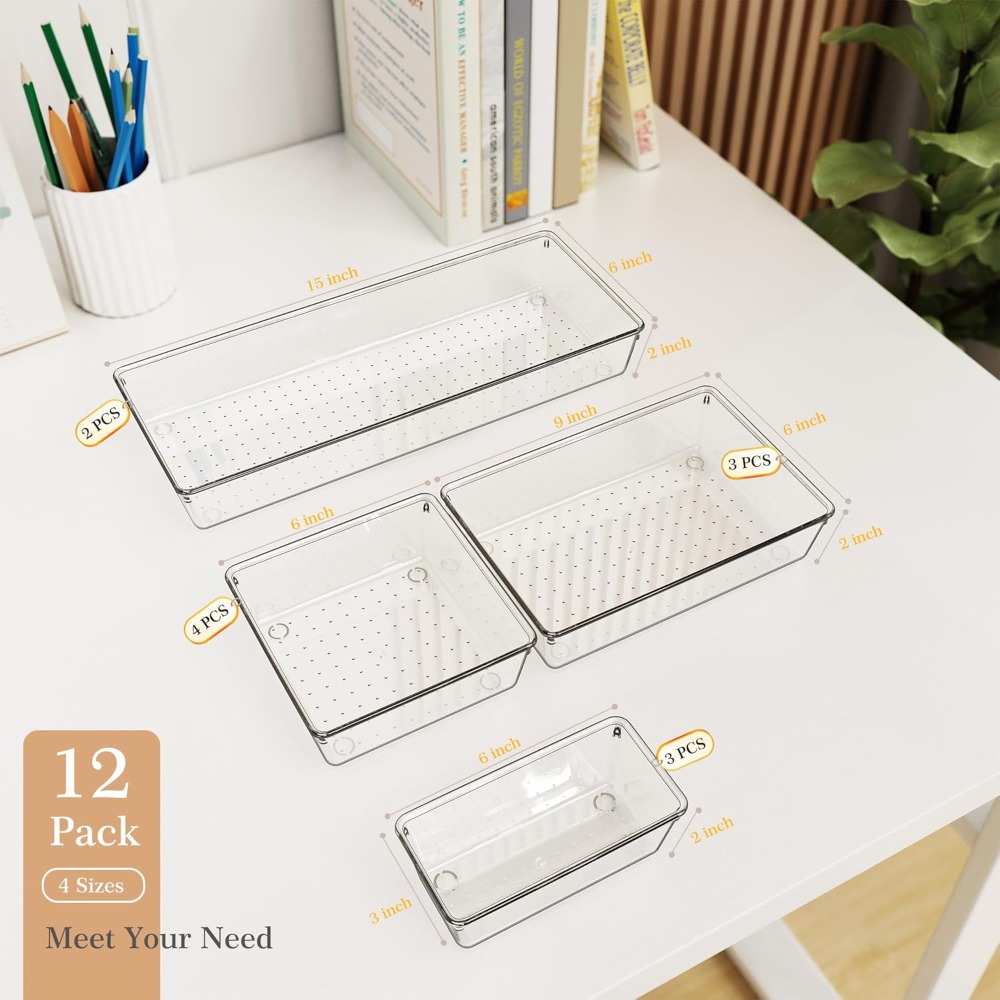 US Shipping Clear Plastic Draw – Drawer Organizer Tray recenzja i cena