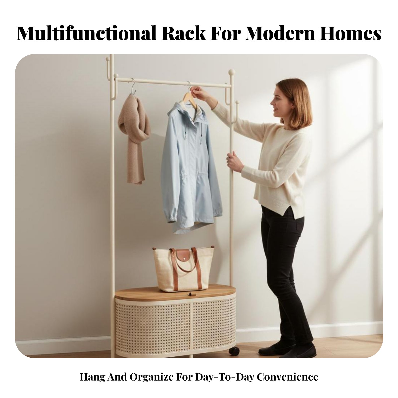 Rolling Clothes Rack Freestand – Coat Rack Standing recenzja i cena