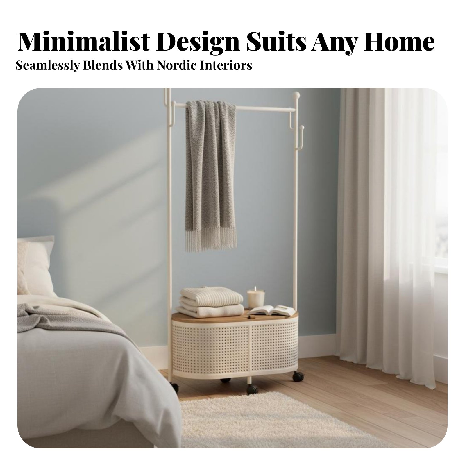 Rolling Clothes Rack Freestand – Coat Rack Standing recenzja i cena