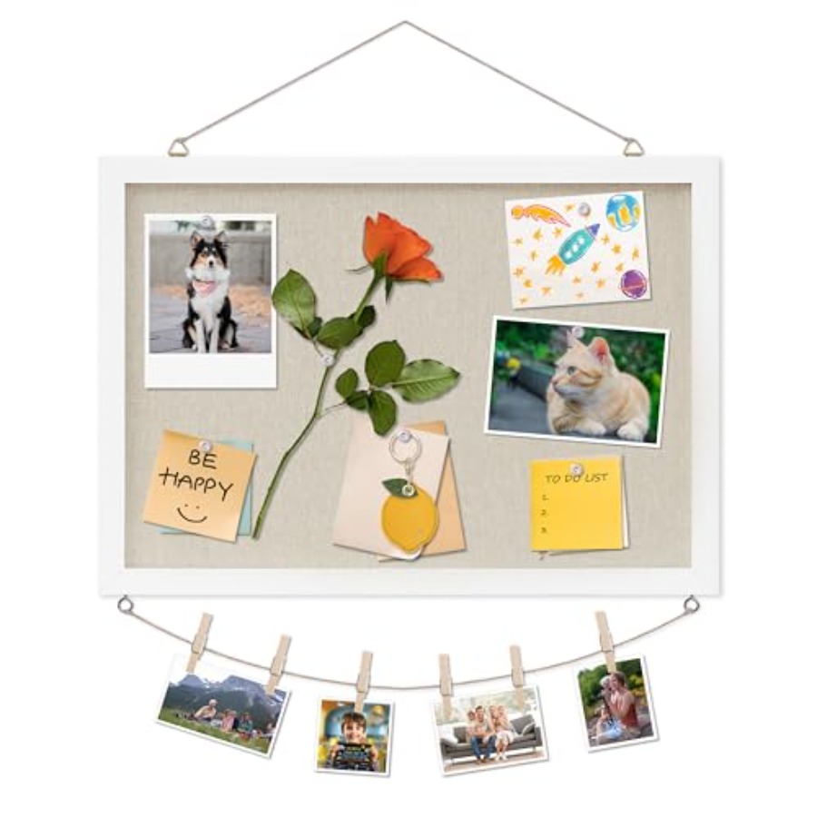 Cork Board with Linen White, B – Bulletin Board Cork recenzja i cena