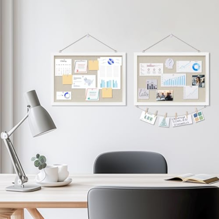 Cork Board with Linen White, B – Bulletin Board Cork recenzja i cena