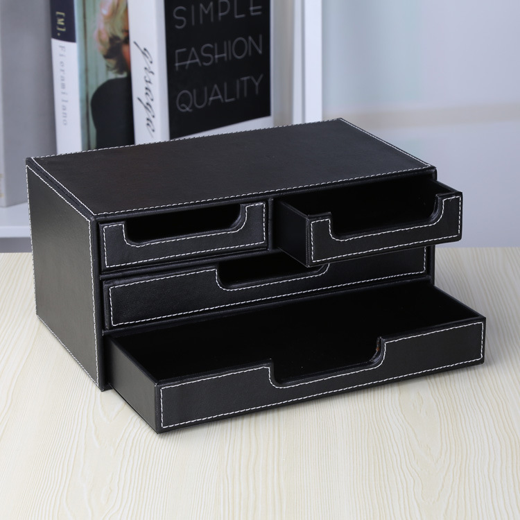 Black Leather Small Four Drawe – Office Furniture Filing Cabinets recenzja i cena