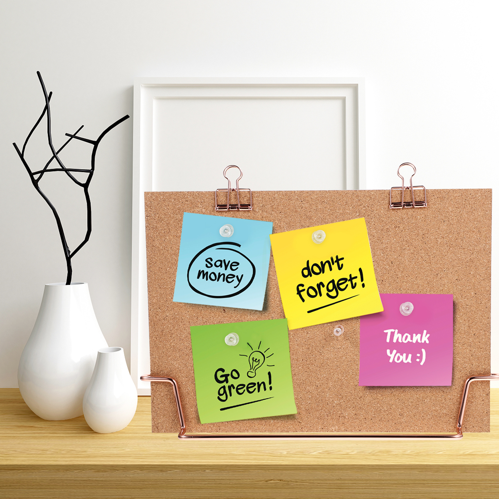 Cork Bulletin Board A4 Golden  – Bulletin Board Cork recenzja i cena