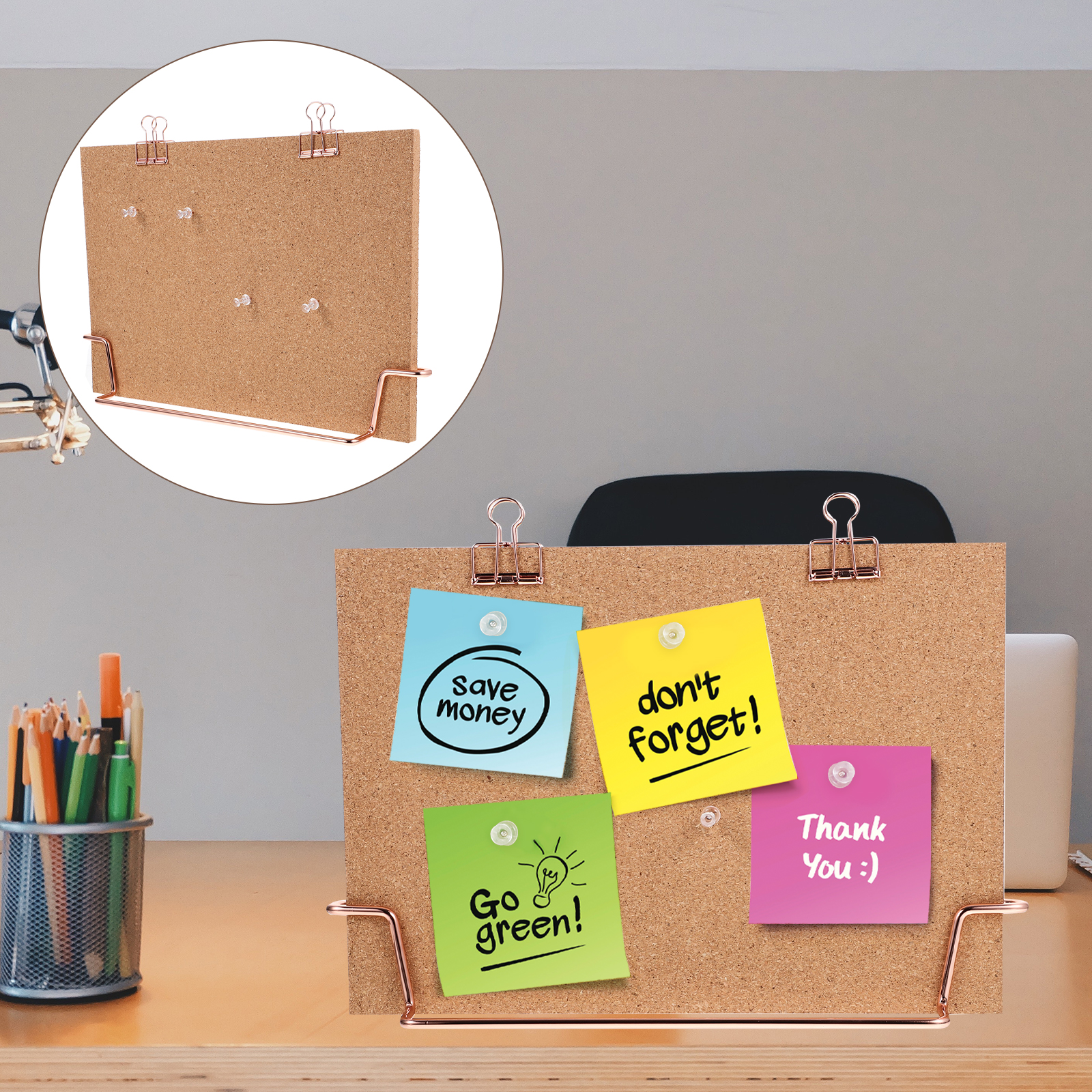 Cork Bulletin Board A4 Golden  – Bulletin Board Cork recenzja i cena