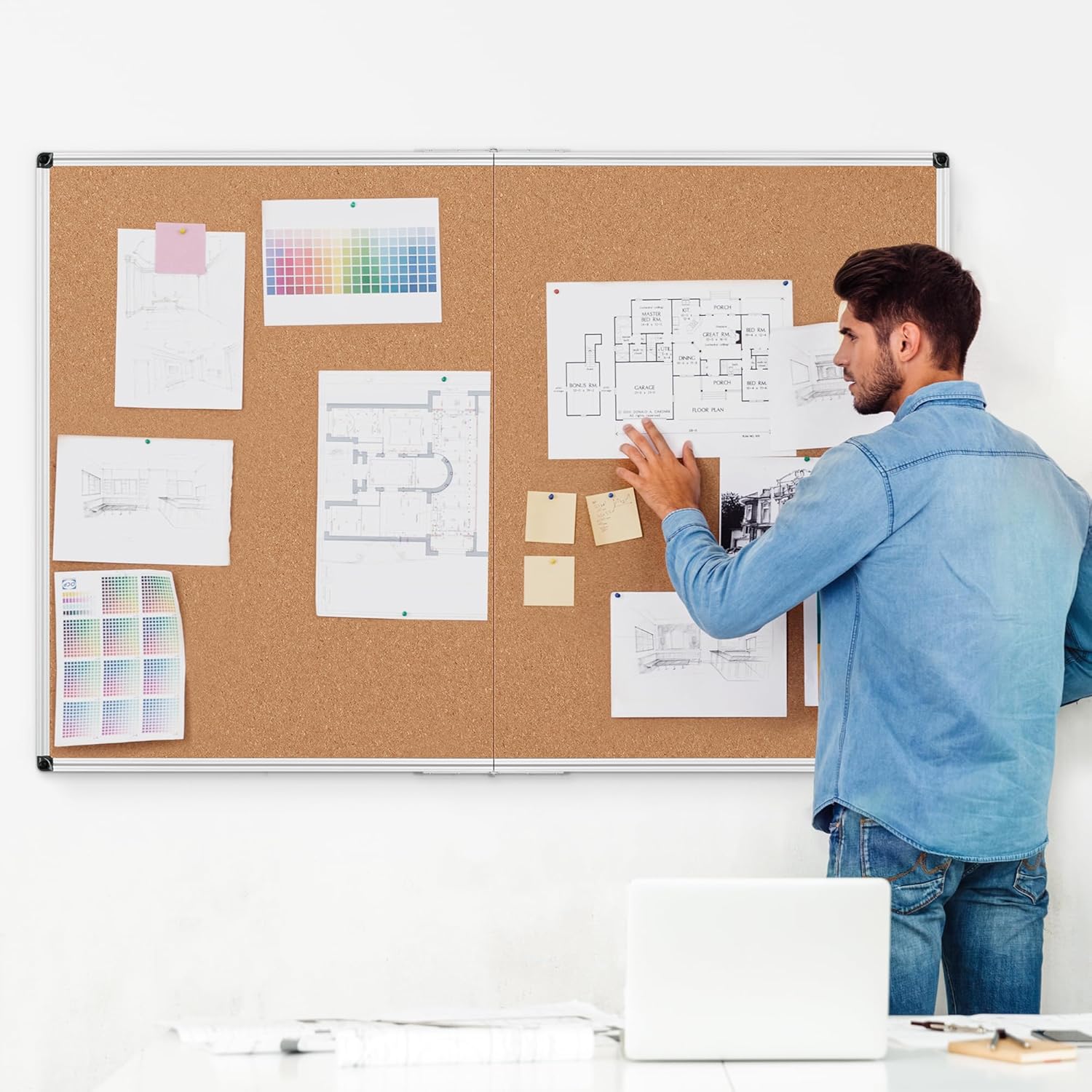 Cork Board Bulletin Board 36x4 – Bulletin Board Cork recenzja i cena