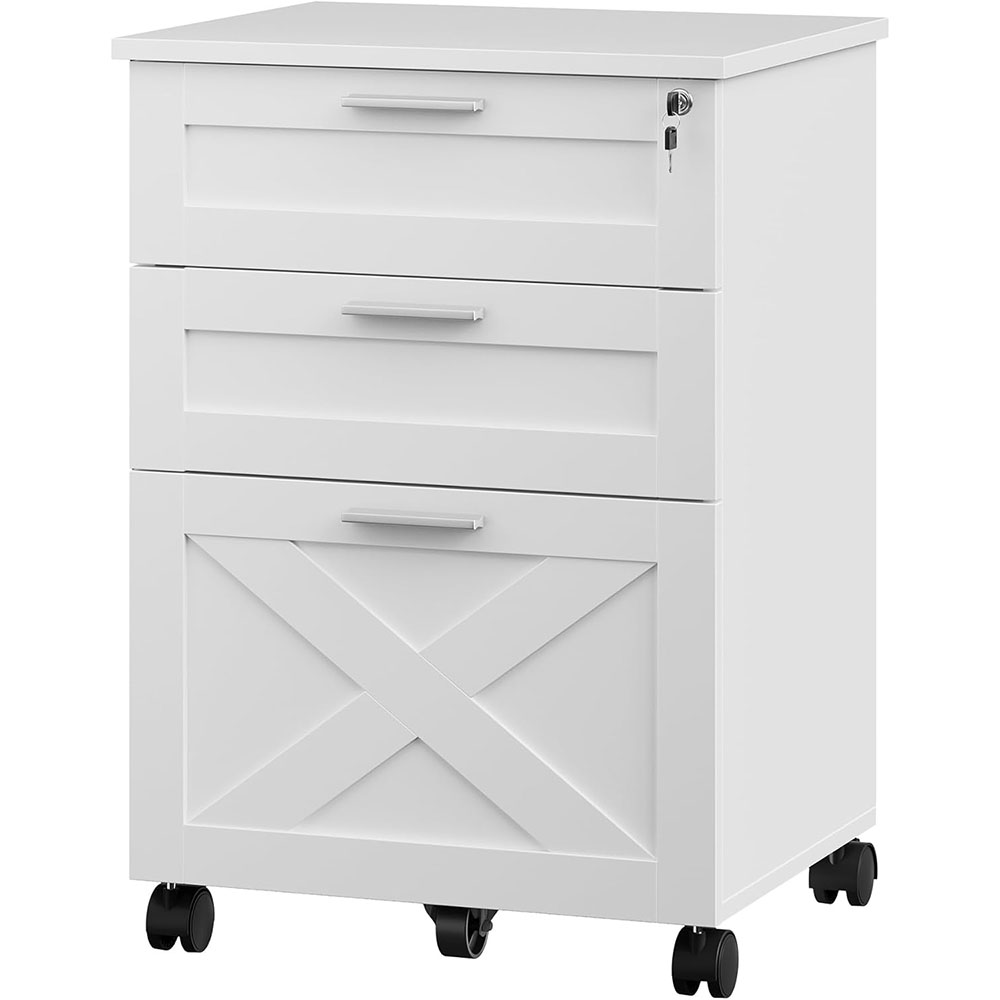 3-Drawer Rolling File Cabinet  – Office Furniture Plan recenzja i cena