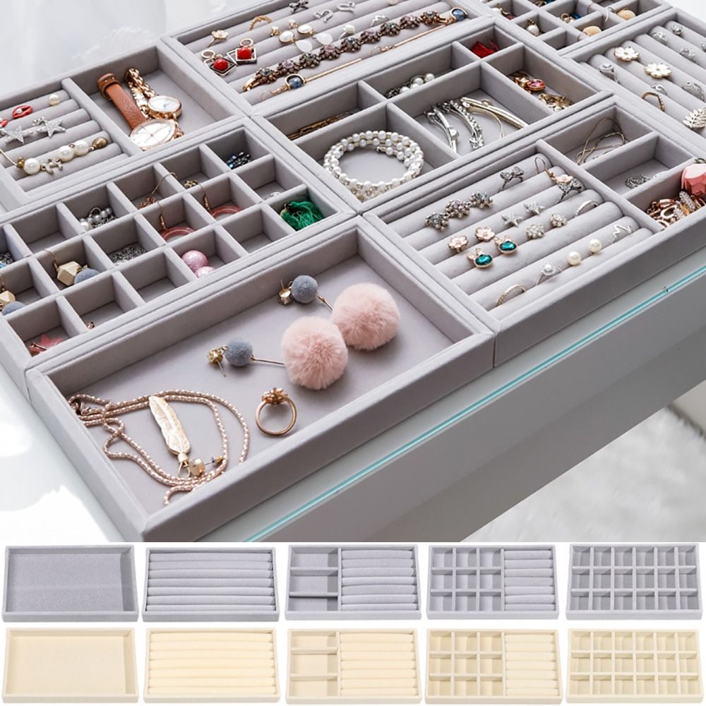 Organizer Box Stackable Velvet – Drawer Organizer Tray recenzja i cena