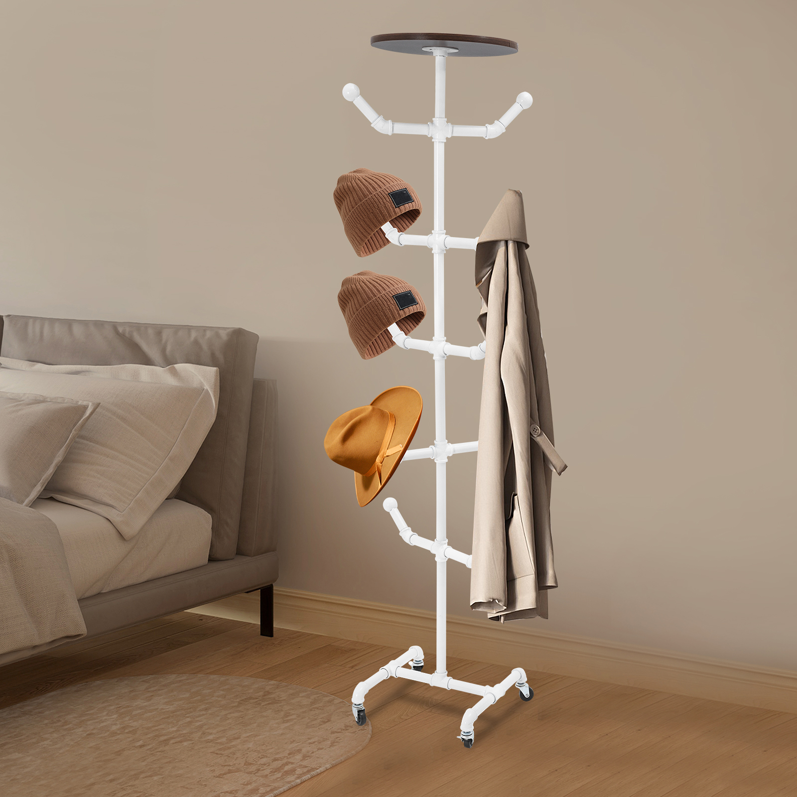 34x34x166cm Coat and Hat Stand – Coat Rack Standing recenzja i cena