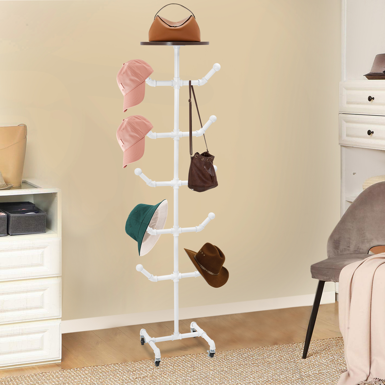 34x34x166cm Coat and Hat Stand – Coat Rack Standing recenzja i cena