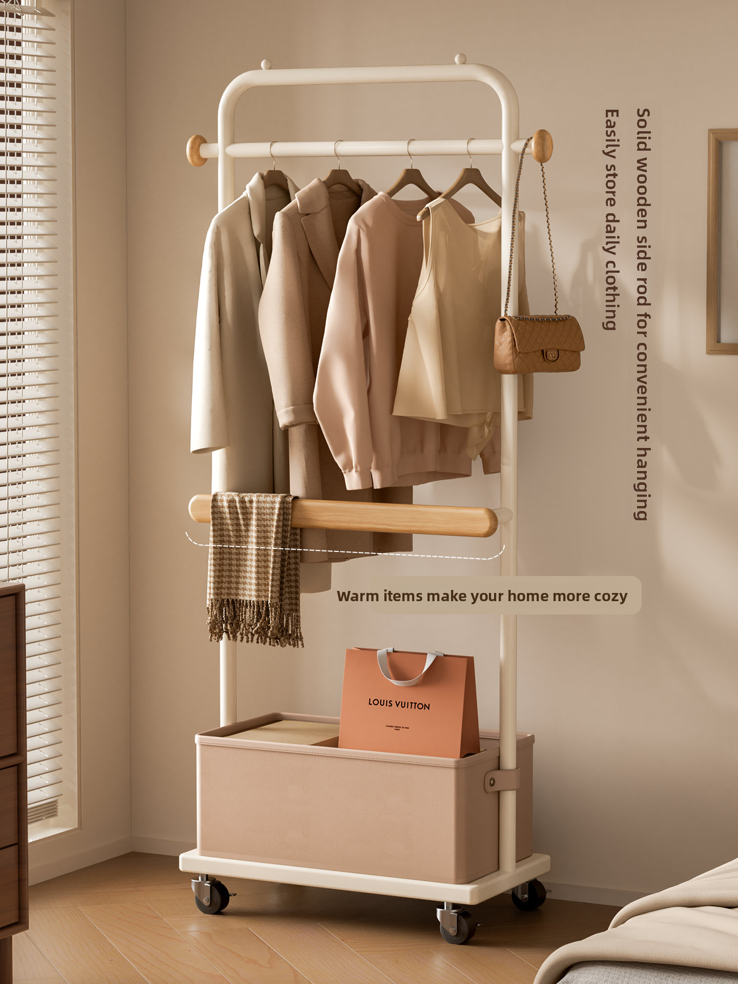 Bedroom Floor Standing Clothes – Coat Rack Standing recenzja i cena