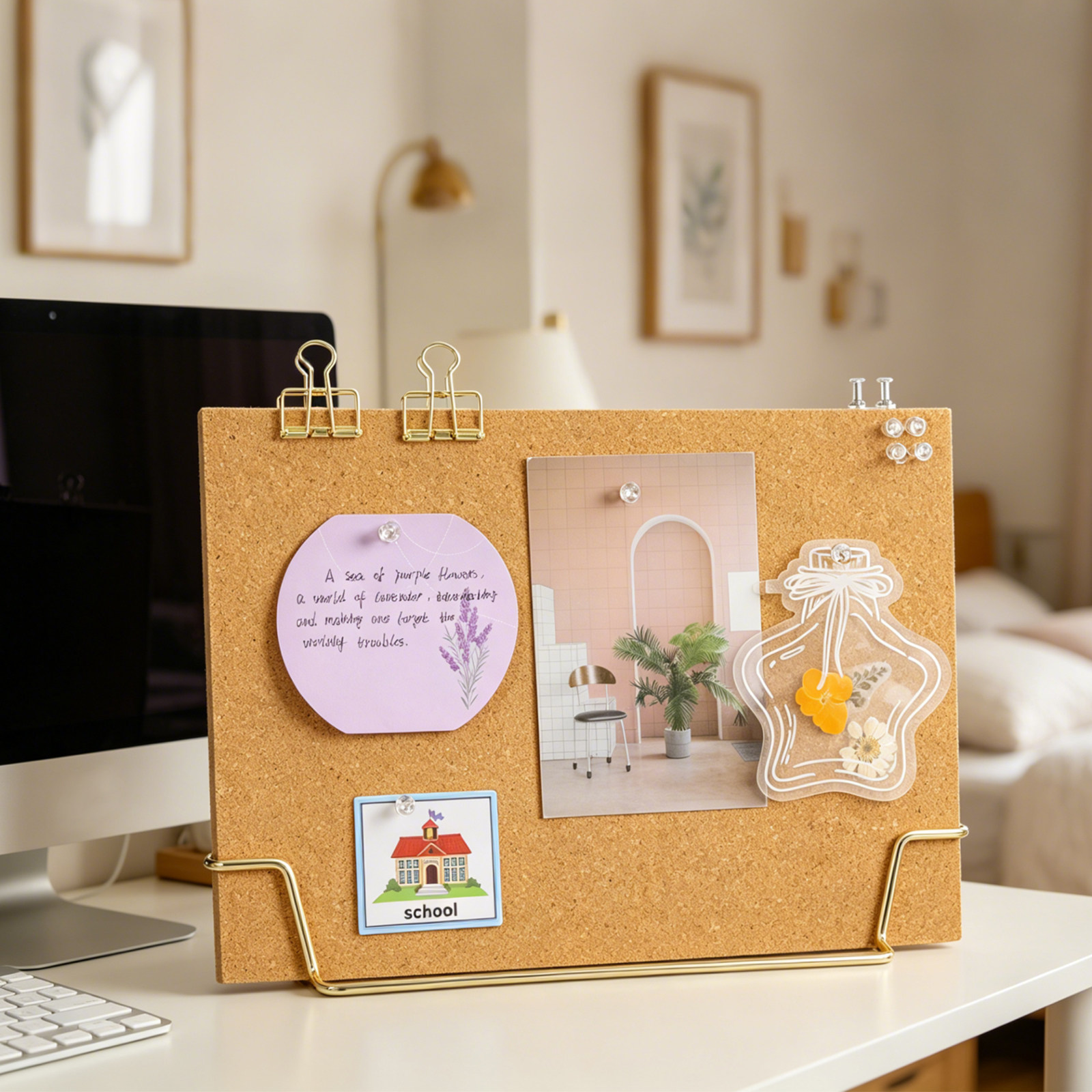 Cork Bulletin Board Wooden Fra – Bulletin Board Cork recenzja i cena