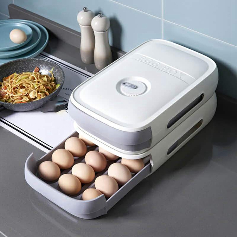 Egg Storage Container Refriger – Drawer Organizer Tray recenzja i cena
