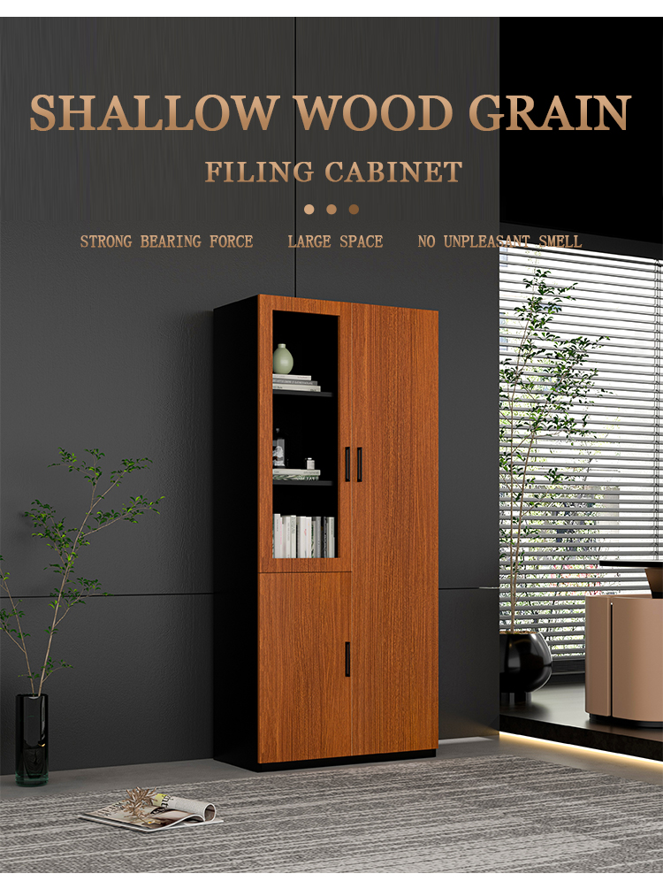 Hot Sale Brown Wood Grain Meta – Office Furniture Filing Cabinets recenzja i cena