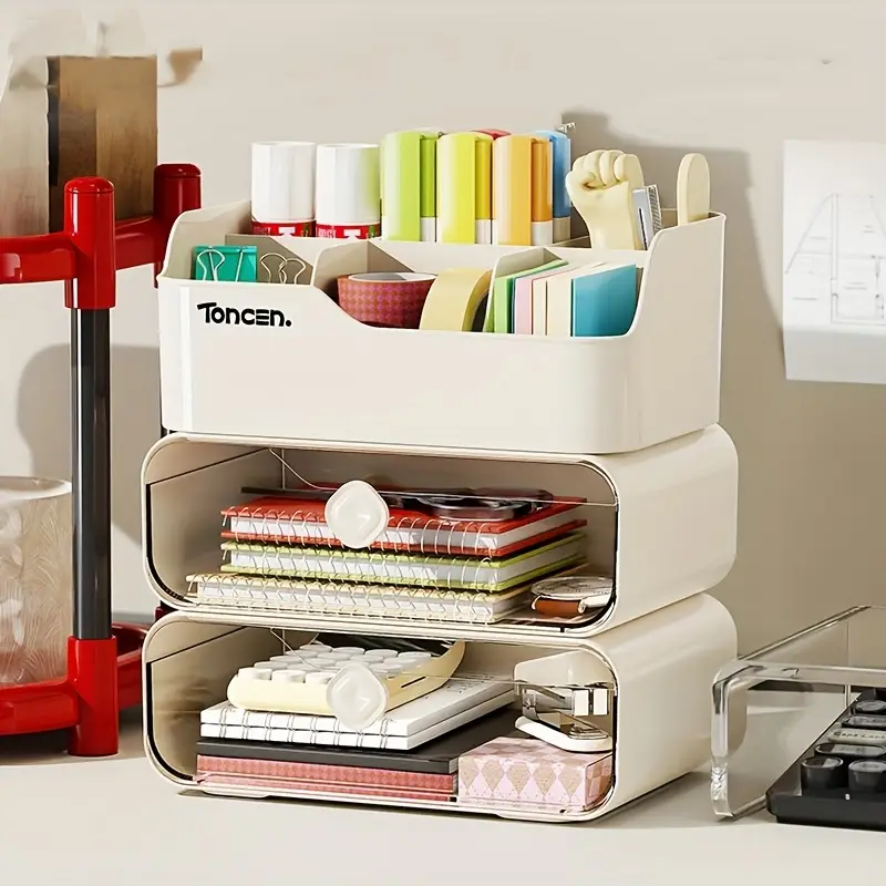 3 Layers Desk Organizer With D – Office Furniture Filing Cabinets recenzja i cena